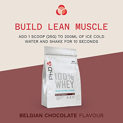 PhD Nutrition 100 Percent Whey, Grass Fed Whey, Lean Muscle Protein Powder PhDBuy Supplements Australia