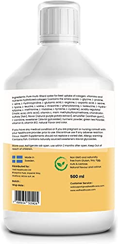 Hydrolyzed Liquid Collagen Food Supplement | Support for Joints, Skin, Muscles, Hair, &Nail Growth VedBuy Supplements Australia