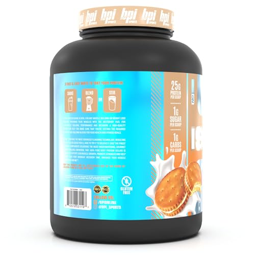 BPI Sports ISO HD Isolate Protein Vanilla Cookie, 76.8 oz - 69 Servings BPI SportsBuy Supplements Australia