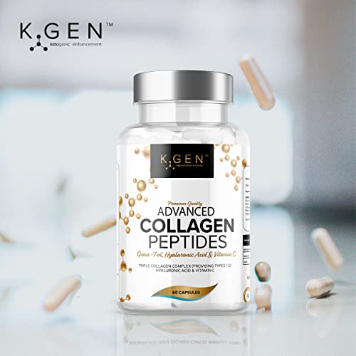Pure Collagen Supplements Capsules Grass Fed Advanced Multi Collagen Peptides K GEN rejuvenation nutritionBuy Supplements Australia