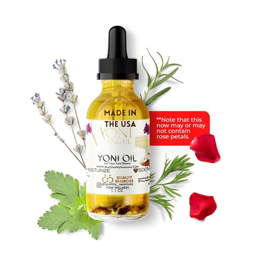 Natural Yoni Oil, Mint Fresh Feminine Care Oil, Reduces Odor, Restores pH Balance, All Natural, Herbal Yoni
