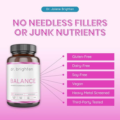 Dr. Brighten Balance - Hormone Balance for Women with Chasteberry and DIM - Targets Dr. BrightenBuy Supplements Australia
