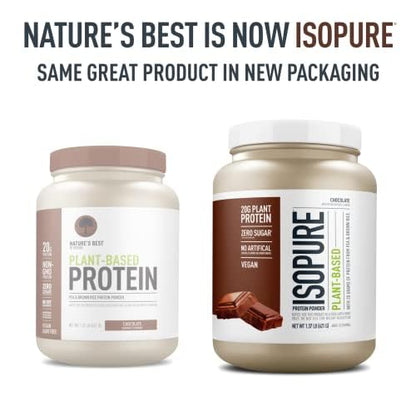 Isopure Chocolate Vegan Protein Powder, with Monk Fruit Sweetener & Amino Acids IsopureBuy Supplements Australia