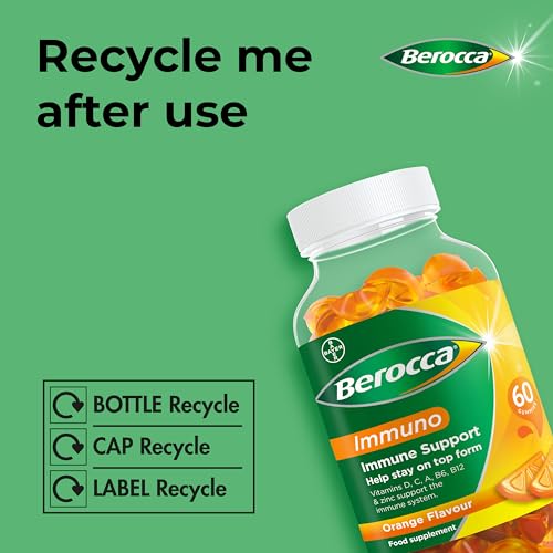 Berocca Immuno Gummy Vitamins, Orange Flavour, Bursting with Immune System BeroccaBuy Supplements Australia