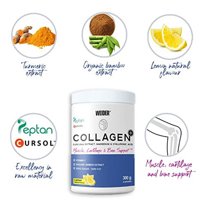 Weider Collagen Plus. Powder Preparation with Collagen peptides (Peptan), hyaluronic Acid WeiderBuy Supplements Australia