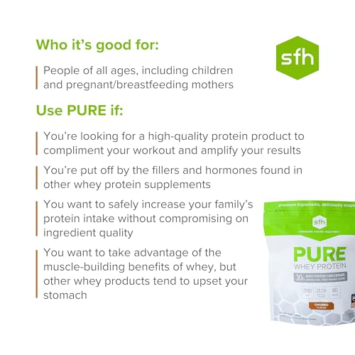 SFH Pure Whey Protein Powder Best Tasting 100% Grass Fed Whey | All Natural SFHBuy Supplements Australia