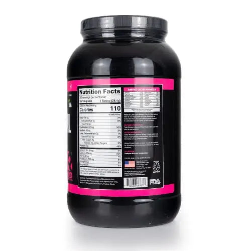 Whey Protein Powder for Women - Supports Lean Muscle - Low Carb - Gluten Free - Grass Fed & rBGH Hormone Free (Creamy Vanilla, 2 lb) PRO NUTRITION LABS
