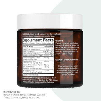 Dr Sosnowski's Hormone Balance | Multivitamin for Women to Support Hormonal Regulation, Energy, Mental Clarity & Skin | Bee Propolis, Ashwagandha, Dong Quai, Magnesium, B6 Vitamins | 60 Capsules Dr Sosnowski'sBuy Supplements Australia