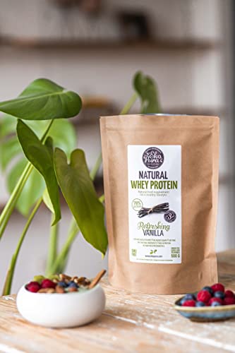 Ekopura Natural Whey Protein - Vanilla - 500g | 78% Protein | 100% Natural Grass Fed Whey EkopuraBuy Supplements Australia