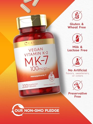 Carlyle Vitamin K2 MK7 100mcg | 200 Vegan Capsules | Menaquinone-7 Supplement CarlyleBuy Supplements Australia
