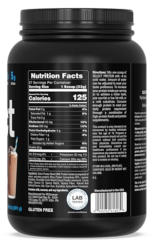PEScience Select Low Carb Protein Powder, Chocolate Truffle, 27 Serving, Keto Friendly PEScienceBuy Supplements Australia