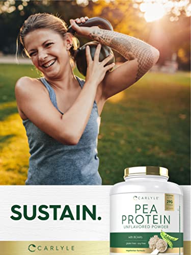 Carlyle Pea Protein Powder with BCAA'S 7lb | Unflavored | 29G Protein | Non-GMO, Gluten CarlyleBuy Supplements Australia