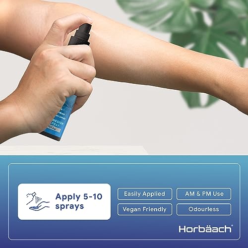 Magnesium Spray for Restless Legs, Muscles, Sleep | 100ml | Magnesium Chloride Oil HorbäachBuy Supplements Australia