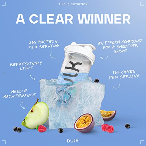 Bulk Clear Whey All in One, Protein Powder Shake, Blue Raspberry, 500 g BulkBuy Supplements Australia