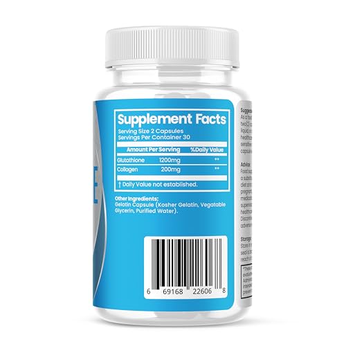 Glutathione Capsules Skin Whitening, Collagen, Unreduced Glutathione Skin Whitening LidoqueBuy Supplements Australia