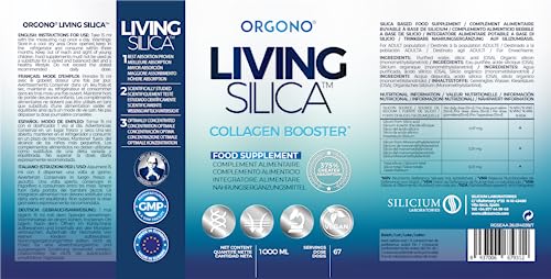 Orgono Living Silica Collagen Booster Liquid | Vegan Liquid Silica Supplement Collagen Booster Orgono Living SilicaBuy Supplements Australia