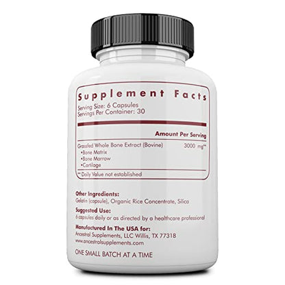 Ancestral Supplements Grass Fed Beef Bone and Marrow Supplement, Bone, Skin, Oral Health, and Joint Care Supplements Promote Whole Ancestral SupplementsBuy Supplements Australia