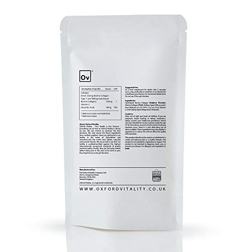 Collagen and Vitamin C Capsules | High Strength and Quality | Oxford Vitality (365) Ov OXFORD VITALITYBuy Supplements Australia