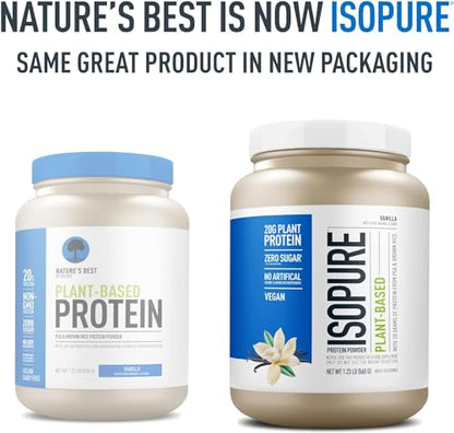 Isopure Vanilla Vegan Protein Powder, with Monk Fruit Sweetener & Amino Acids, Post Work IsopureBuy Supplements Australia