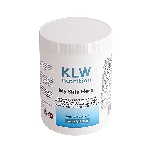 Marine Collagen Powder 10,000mg - with Vitamin C, Zinc, Biotin, Hyaluronic Acid - No fillers, sweeteners or additives KLW NutritionBuy Supplements Australia