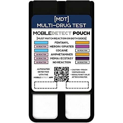 MobileDetect Pouch Residue Detection Multi-Drug Test Kit - Rapid Surface Residue Detector MobileDetect PouchBuy Supplements Australia