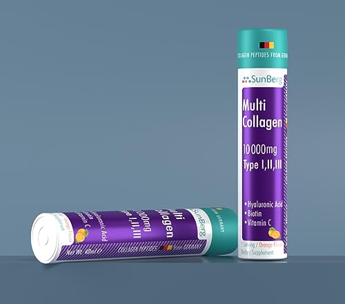 Sunberg Collagen Liquid Shots - 10000mg Collagen Supplement Type I,II,III Hyaluronic Acid BodygenixBuy Supplements Australia