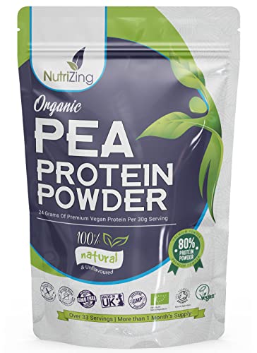 Award Winning Vegan Pea Protein Powder - Organic & Pure - Canadian Peas - No Soy, No Gluten NutriZingBuy Supplements Australia