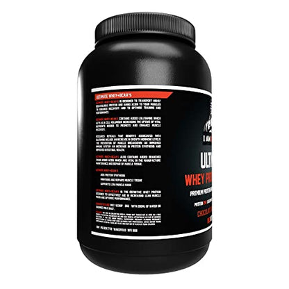 Ultimate Whey Protein + BCAA’s Powder, Premium High Protein Isolate, Enhance Lean Muscle Mass and Recovery, 1kg I AM MUSCLEBuy Supplements Australia