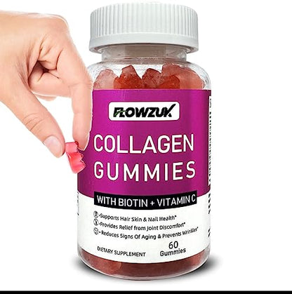 Collagen Gummies High Strength with Biotin Vitamin C & E | Flowzuk | Anti Aging, Hair Growth FLOWZUKBuy Supplements Australia