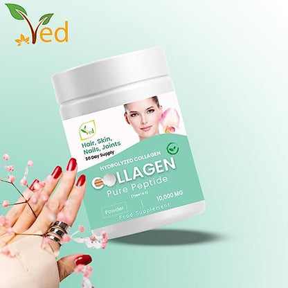 Collagen Peptides Powder Supplement, Support Joint, Bone, Skin, Muscles, Hair, Nail Growth VedBuy Supplements Australia