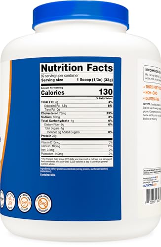 Nutricost Whey Protein Powder, Unflavored, 5 pounds - from Whey Protein Concentrate NutricostBuy Supplements Australia