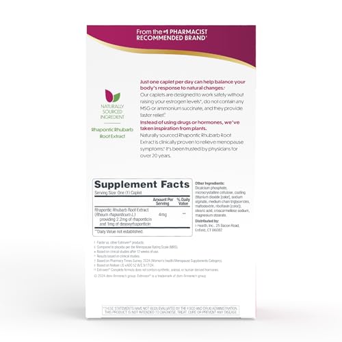 Estroven Complete Multi-Symptom Menopause Supplement for Women, 28 Ct., Clinically Proven Ingredient Provide Menopause Relief & Night Sweats & Hot Flash Relief* Drug-Free & Non-GMO EstrovenBuy Supplements Australia