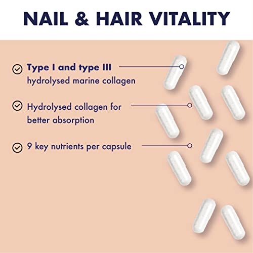 Higher Nature - Nails & Hair - Contains Zinc, Biotin & Collagen - Supports Beautiful Skin - 120 Capsules HIGHER NATUREBuy Supplements Australia