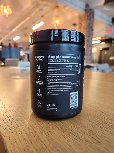 Gainful Creatine Powder, Post Workout Amino Acid Supplement, Muscle, Energy & Focus Support, 5g Creatine Monohydrate, Unflavored, 60 Servings GainfulBuy Supplements Australia