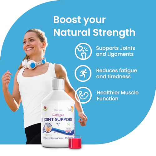 Swedish Nutra Joint Support Collagen - Pack of 500ml, 33 Day Supply | Berry Flavour | with Vitmain C & Glucosamine Swedish NutraBuy Supplements Australia