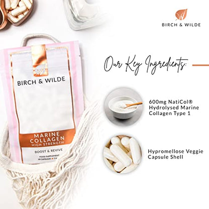 Birch & Wilde Marine Collagen Peptides for Beautiful Skin & Hair and Stronger Bones & Joints BIRCH & WILDEBuy Supplements Australia