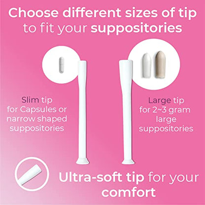 Natureland [20/40 Pack Vaginal Suppository Applicators for Women,Soft Tip Auxiliary Tool for Pills NaturelandBuy Supplements Australia