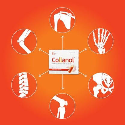 Collanol - Innovation in The Care of Healthy Joints - Liquid Formula in a Double Capsule 3D Collagen CollanolBuy Supplements Australia