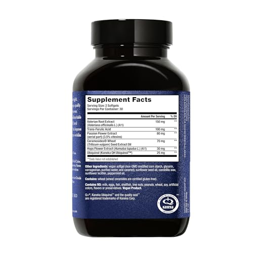 HUM Mighty Night Nighttime Sleep Supplement for Skin Care, CoQ10, Valerian Root & Ferulic Acid to Support Cell Turnover, Skin Vitamins for Women and Men, Overnight Beauty Vitamins, 60 Vegan Softgels HUMBuy Supplements Australia