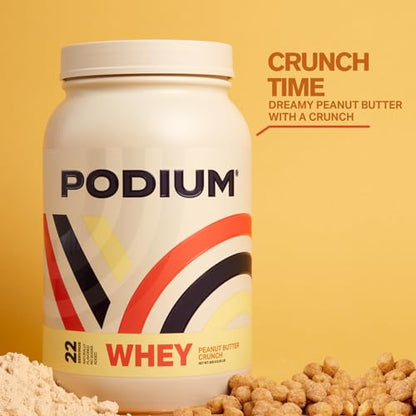 Podium Nutrition, Whey Protein Powder, Peanut Butter Crunch, 22 Servings, 27g of Whey Podium NutritionBuy Supplements Australia