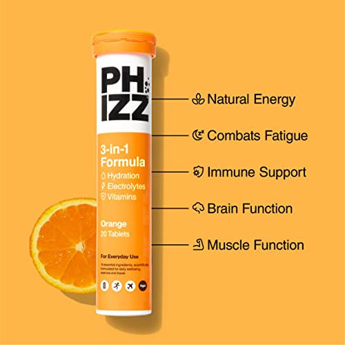 Phizz Electrolytes, Multivitamin & Hydration Tablets - 20 Effervescent Rehydration Electroly PhizzBuy Supplements Australia