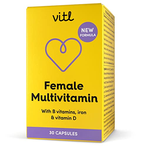 Vitl Female Multivitamin & Minerals Supplement - 30 Vegan Capsules - 21 Essential Active VITLBuy Supplements Australia