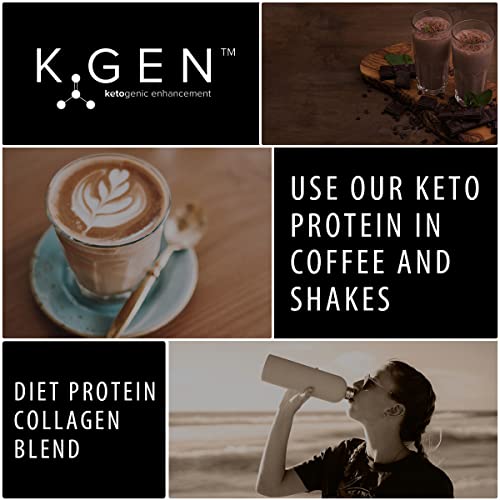 K-GEN™ Keto Collagen Protein Powder Natural Multi Collagen Chocolate Blend, Coconut MCT Vitamin C+B6 K GEN ketogenic enhancementBuy Supplements Australia