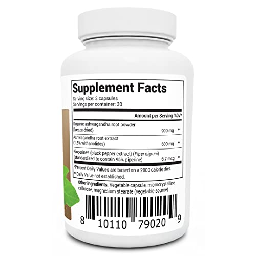 Dr. Berg Ashwagandha Capsules 1500mg - Includes Organic Ashwagandha Root Dr. Berg NutritionalsBuy Supplements Australia