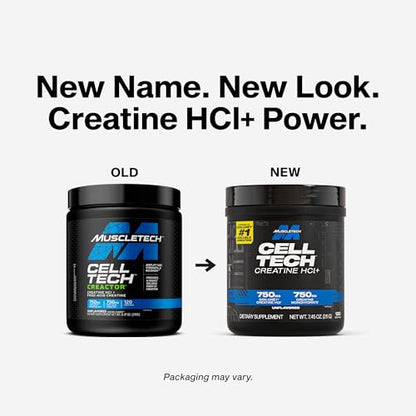 MuscleTech Cell-Tech Creactor Creatine HCl Powder, Post Workout Muscle Builder for Men & Women, Creatine Hydrochloride + Free-Acid, Unflavored (120 Servings), 8.47 oz MuscleTechBuy Supplements Australia