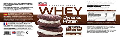 Medi-Evil Nutrition Whey Dynamic Protein, Cookies and Cream Flavour, 2kg, 66 Servings Medi-Evil NutritionBuy Supplements Australia