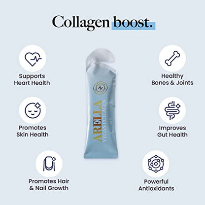 Arella Beauty Vegan Liquid Collagen Supplement - Japanese Plum Flavour - 14 x 30 ml Arella BeautyBuy Supplements Australia