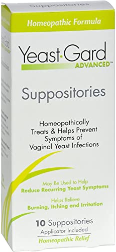 Yeast-Gard Advanced Homeopathic Suppositories 10 ea (Pack of 2) Perry EllisBuy Supplements Australia
