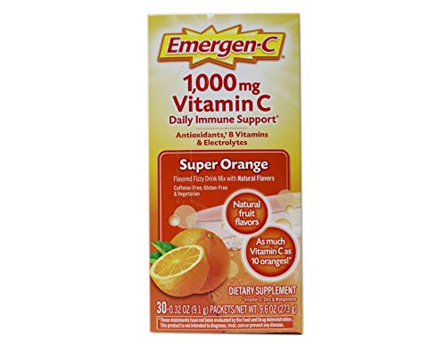 Emergen-C Super Orange Vitamin C - 30 Count (Pack of 4) (Packaging may vary) Emergen-CBuy Supplements Australia