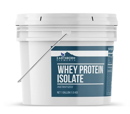 Earthborn Elements Whey Protein Isolate, 1 Gallon Bucket, Protein Powder, Unflavored Earthborn ElementsBuy Supplements Australia